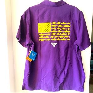 LSU Columbia men’s PFG camp shirt